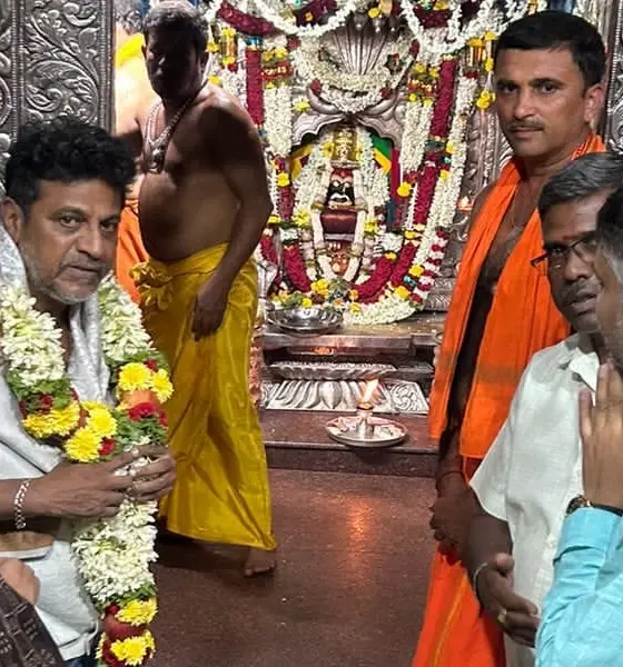 Uttarakaanda Movie Shivarajkumar Visits Savadatti Yallamma Temple After Uttarakaanda Movie