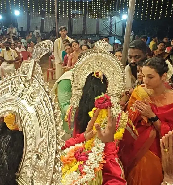 Srinidhi Shetty Attends Daiva Kola Festivities in Mangalore