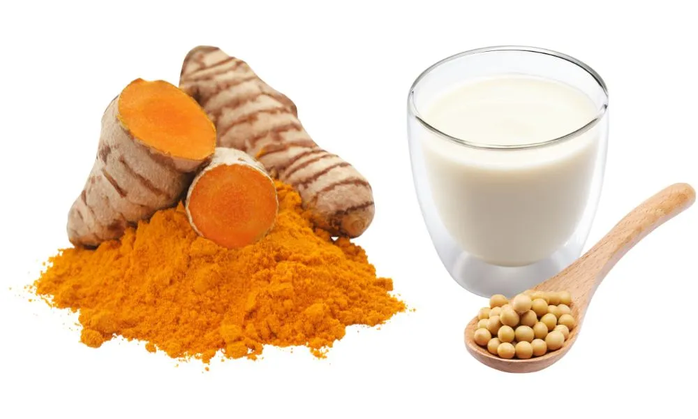 Turmeric and soy milk