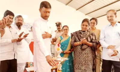 Dr BR Ambedkar Residential School building inaugurated by MLA Sharana Gowda Kandakura at Kotagera village