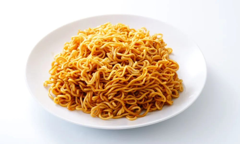 Instant noodles. Instant yakisoba