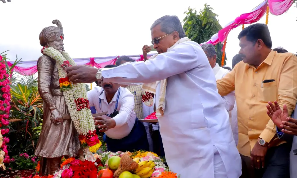 CM Siddaramaiah inaugurated the Nadaprabhu Kempegowda jayantyutsava in Bengaluru