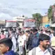 Protest demanding adequate bus facility in Shira