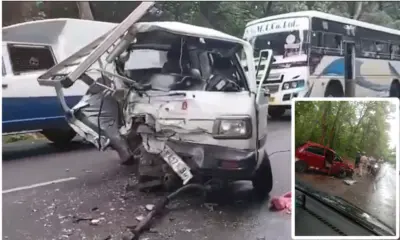 Road Accident in shivamogga