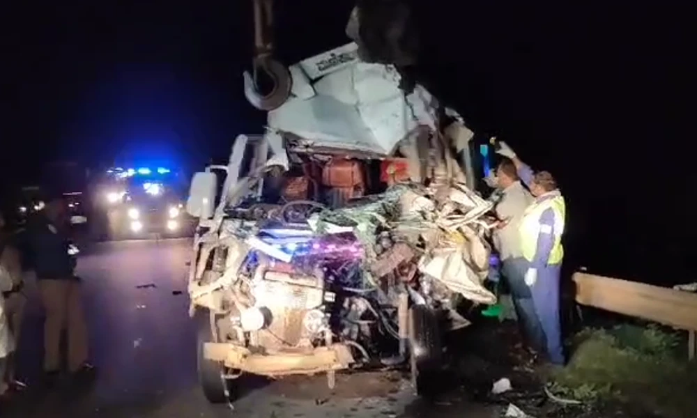 kudligi road accident