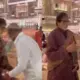 Anant Ambani Wedding Rajinikanth tries to touch Amitabh Bachchan feet