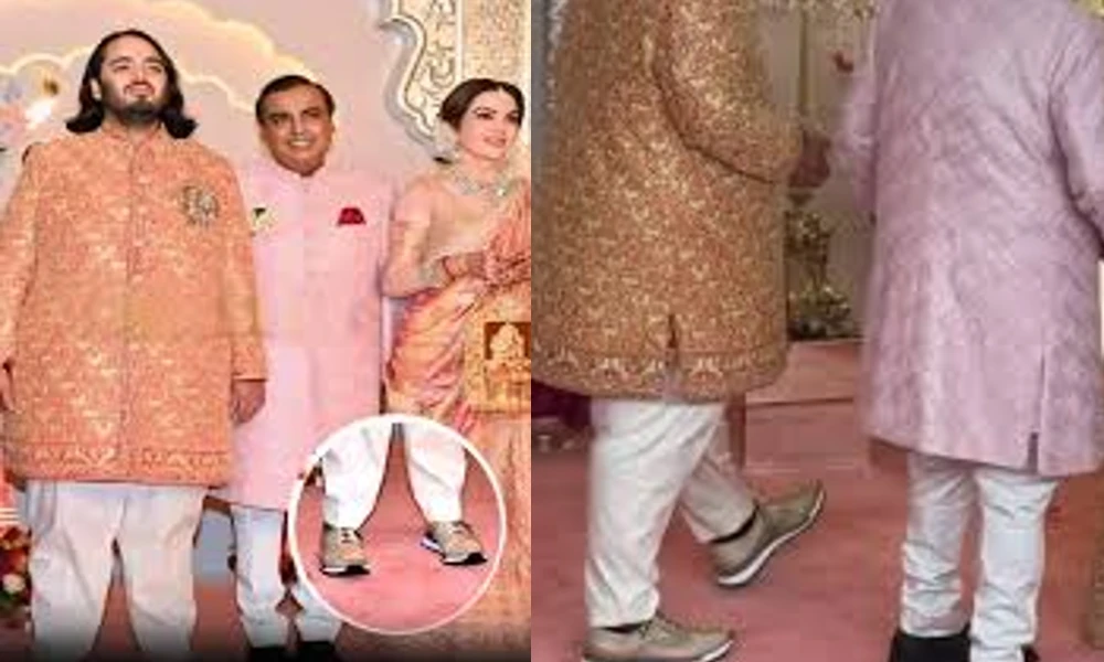Anant Ambani Wedding ditches jootis for sports shoes for his wedding