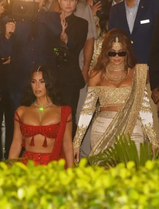Kim Kardashian Saree Fashion