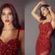 Nabha Natesh in red gown Darling movie review