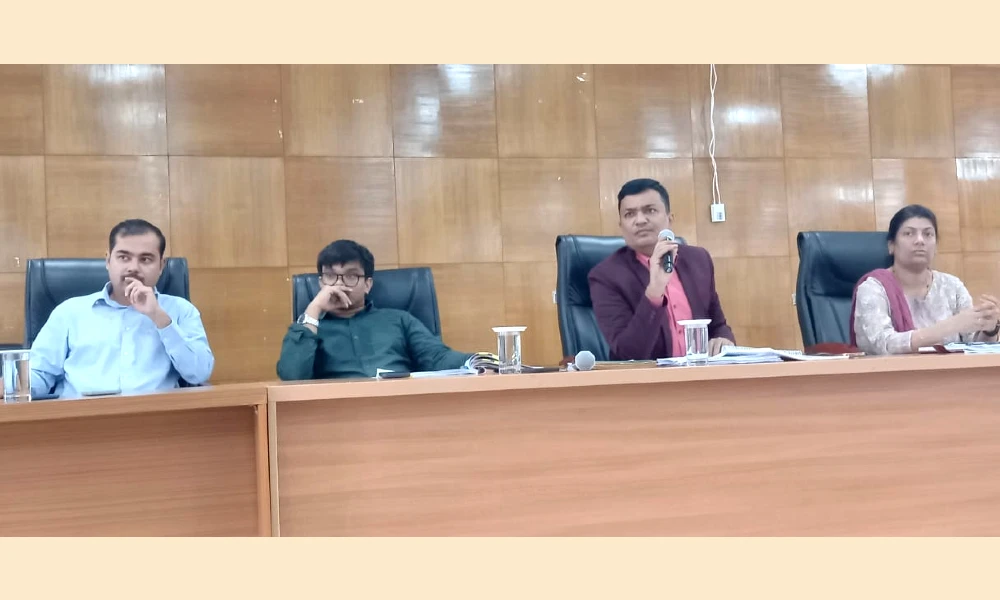 district level various departments officials Meeting by DC MS Diwakar