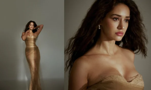 Disha Patani Goes Bold in Strapless Gown As She Flaunts Her Curves During Sexy Photoshoot