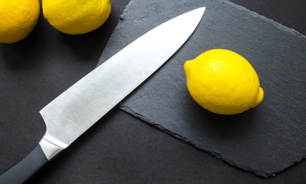  Lemon Near Kitchen Knife