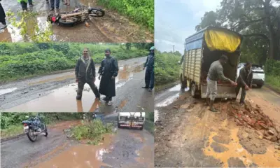 Pot holes in Belgavi