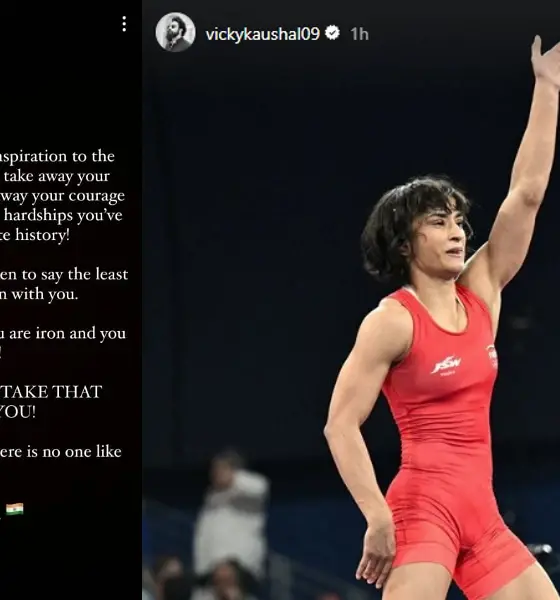 Vinesh Phogat support by Alia Bhatt Vicky Kaushal Olympics disqualification