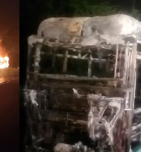 electric bus fire