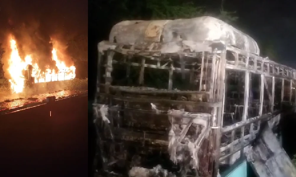 electric bus fire