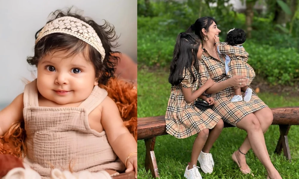 Kavya Gowda show faces of baby siya