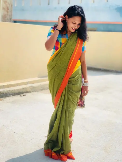 pattada anchu saree